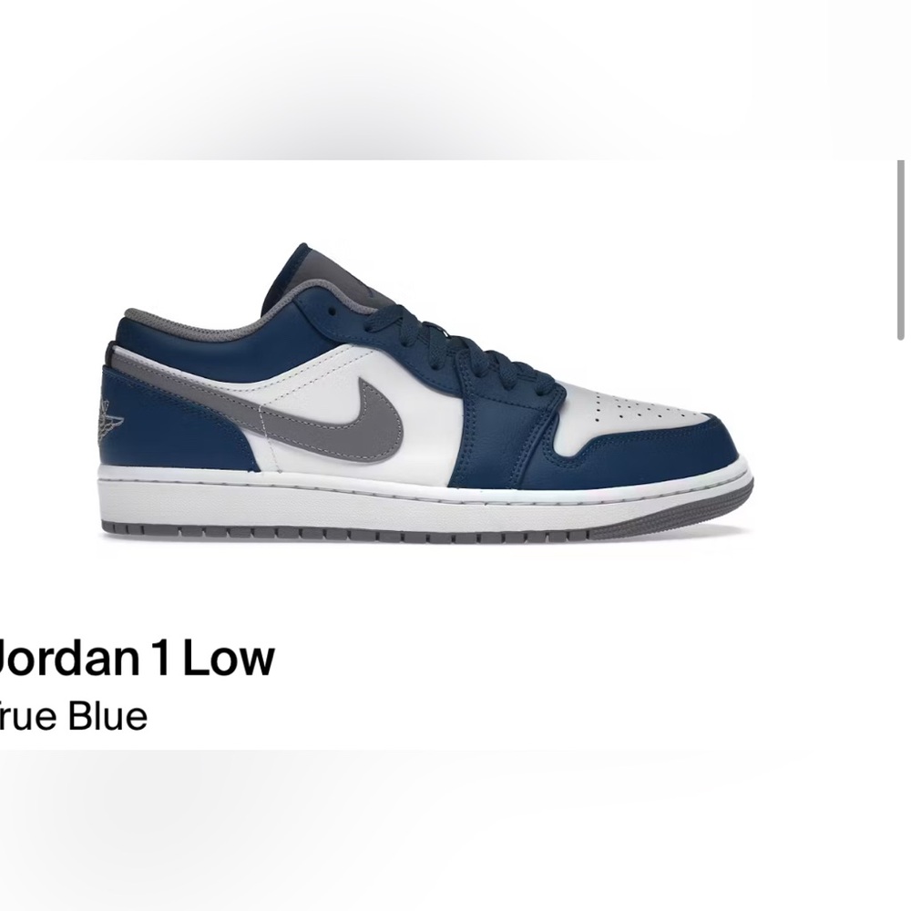 Nike Air Jordan 1 Low True Blue Sneakers